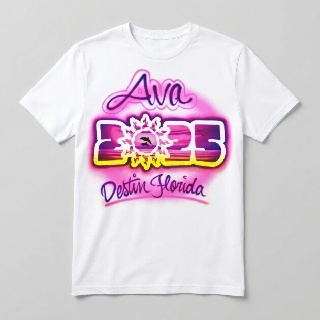 239 Sun Dolphins Beach Year Pink